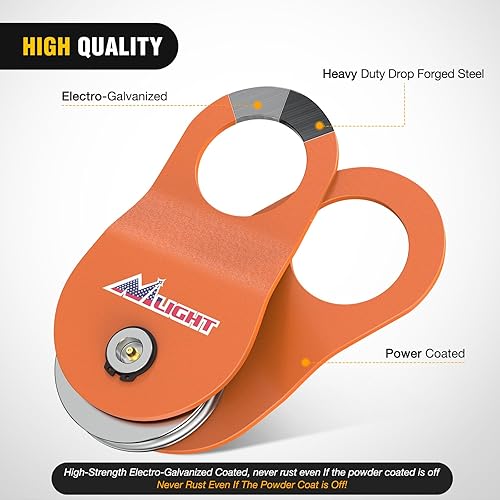 Miniatura 106 de Nilight Receptor de enganche de grillete de 2 pulgadas, 45000 libras, resistencia a la rotura, grillete de anillo en D de 3/4 pulgadas con pasador