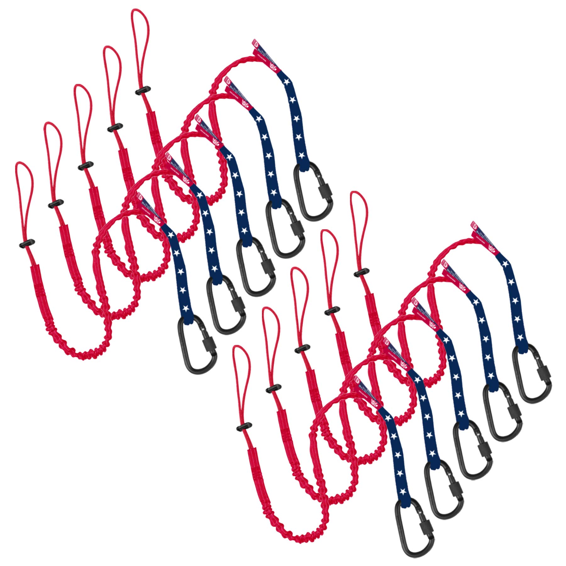 USA Flag Safety Tool Lanyard U2013 Tough Scaffold Tether With U2013 Stop  The Drops - Ultra-Durable