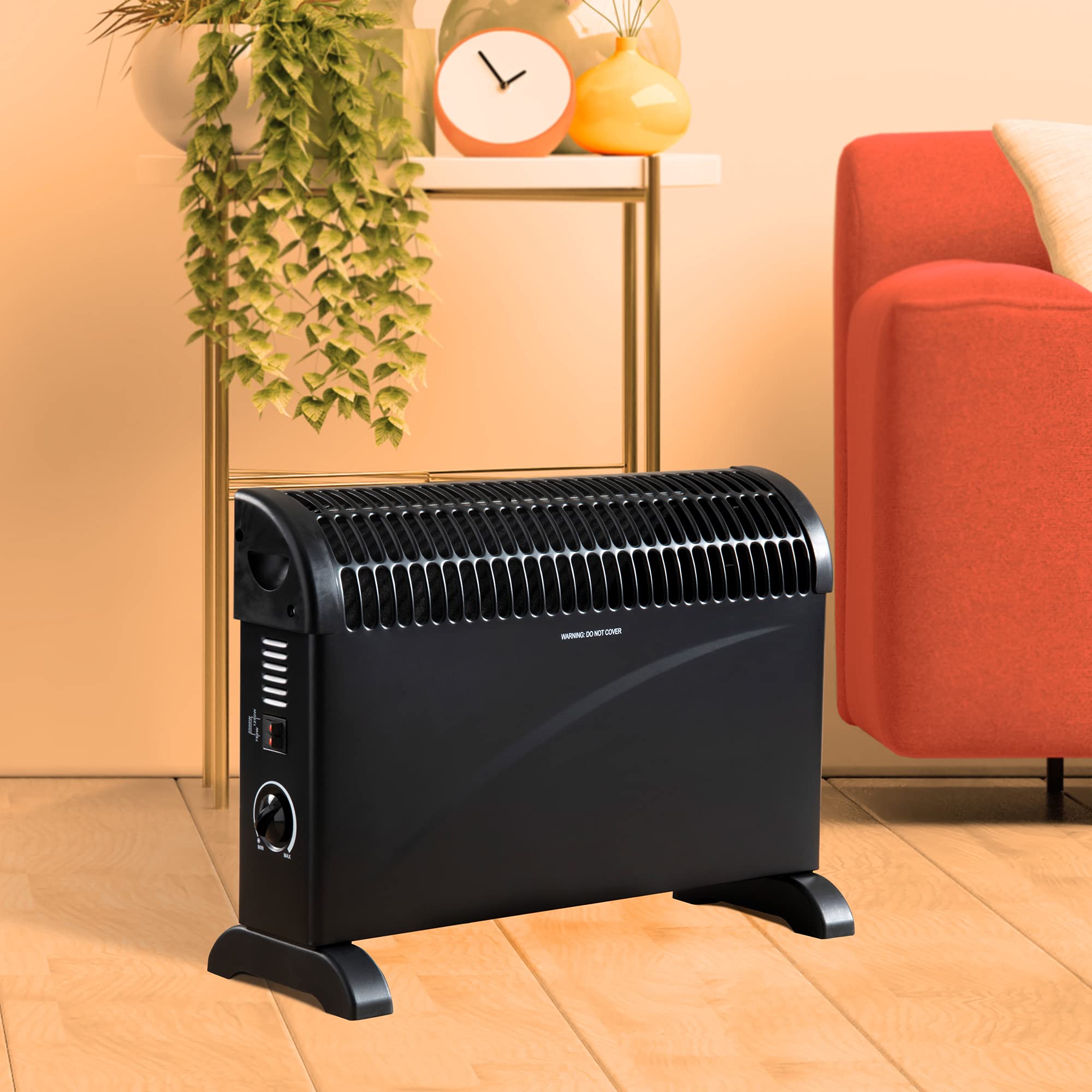 Daewoo Convector Space Heater HEA1784 2000W Portable Electric Radiator Free  Standing Adjustable Thermostat Instant Heat Black : Amazon.co.uk: Home u0026  Kitchen