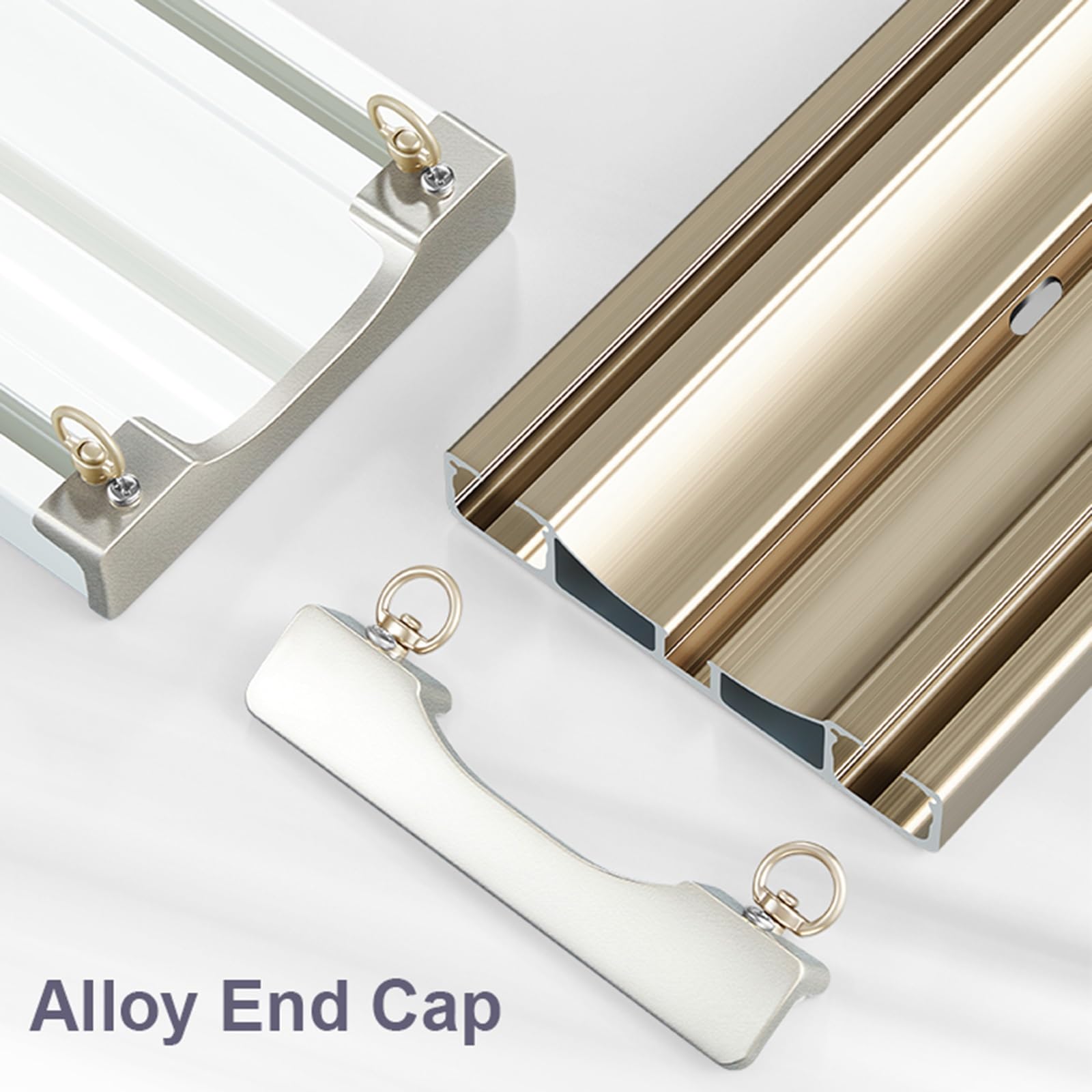 Rail Rideaux Plafond Aluminium, Double Rail De Rideau 1M-6M, Ensemble De Rail À Rideaux En Aluminium, Rail Pour Rideaux Séparateur De Pièces Pour Maison Chambre Fenêtre Bureau(White,280cm/2*140cm)