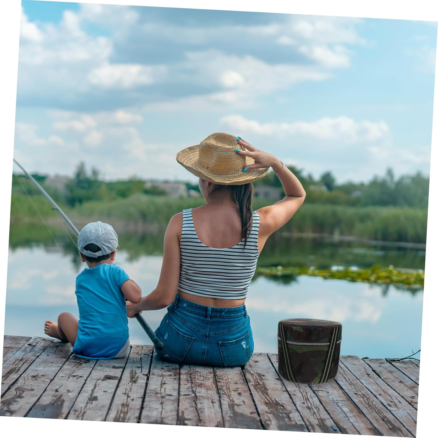 2pcs Garden Stool Portable Stool Lightweight and Sturdy Outdoor Seating for Gardening Camping and Fishing Height Camouflage Design