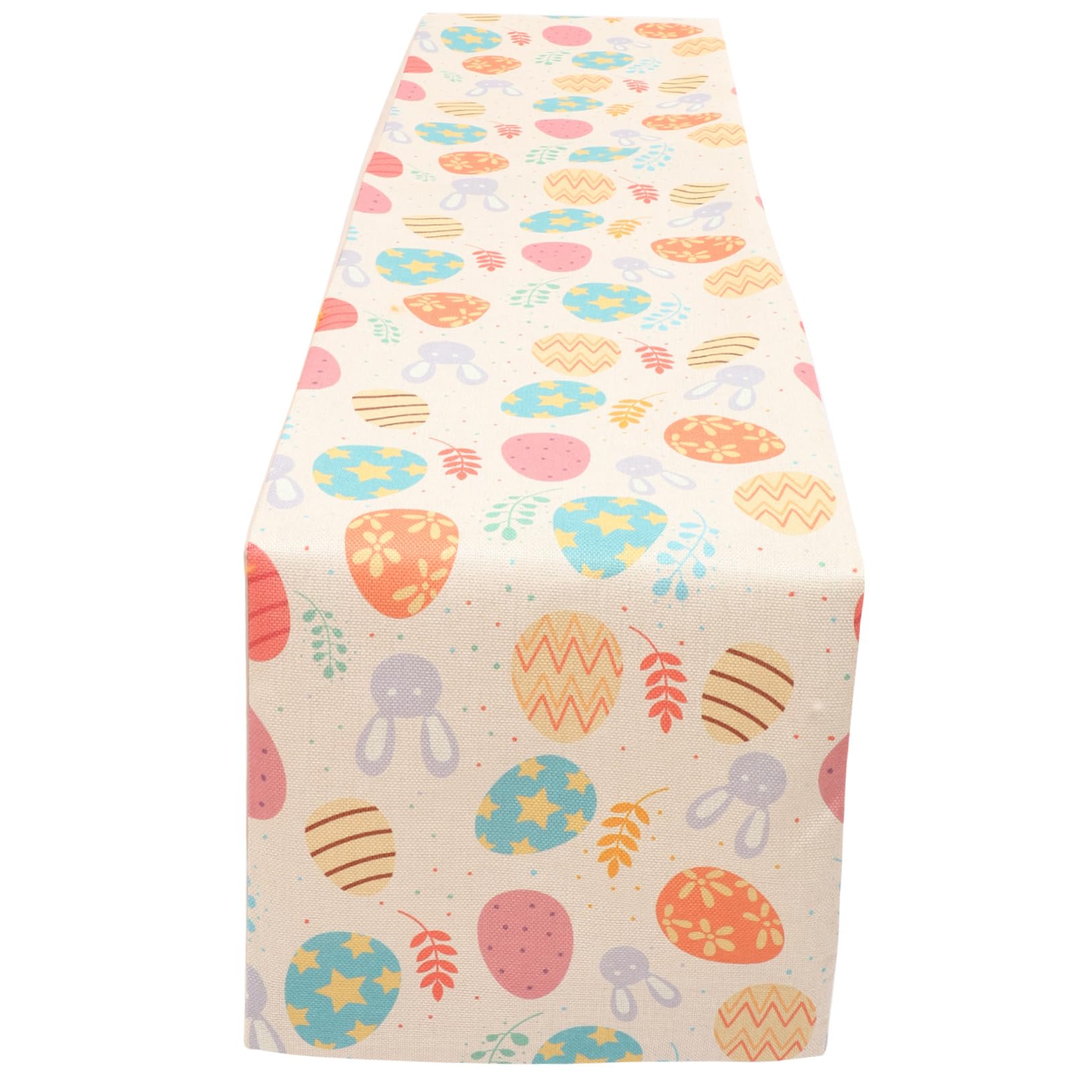 Chemin de table de Pâques lot de 4 nappe de ferme en lin lavable pour buffet
