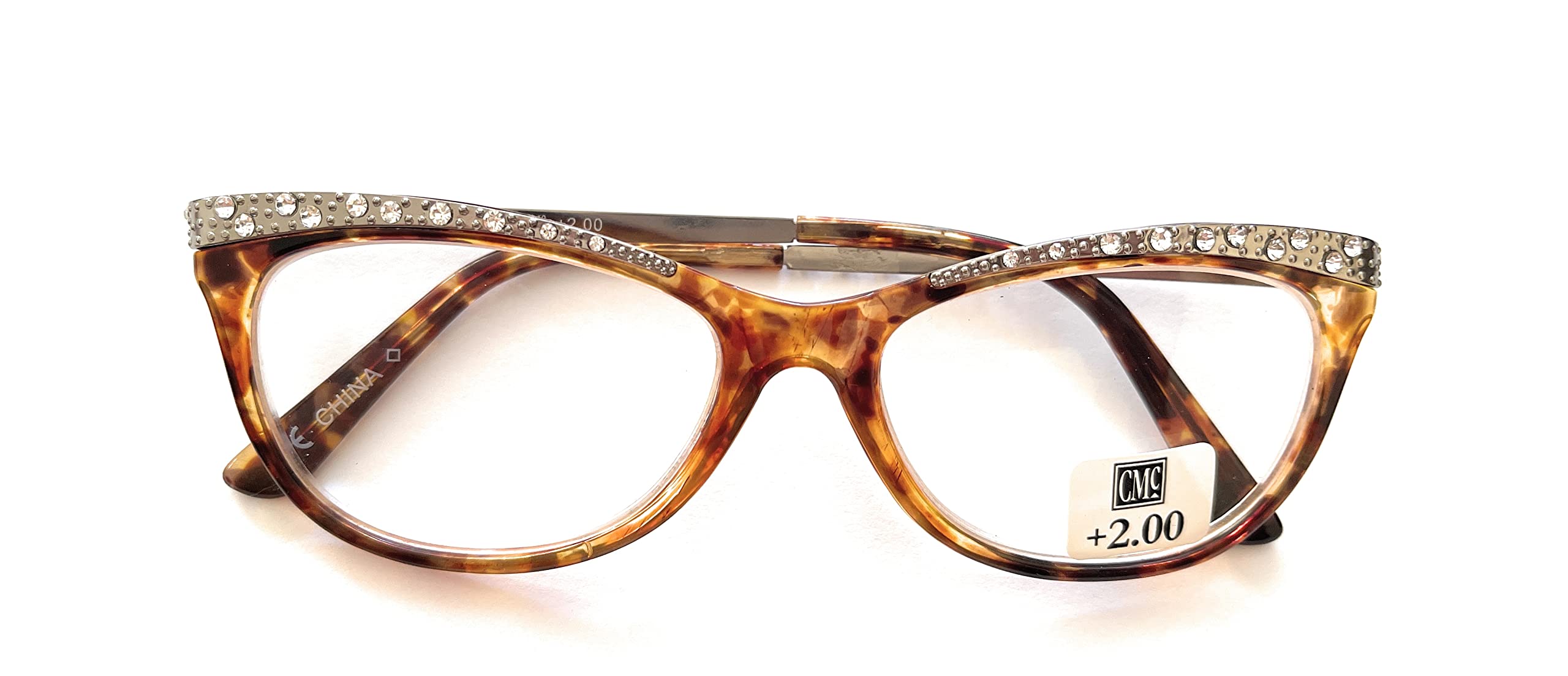 Corinne McCormack Women's Arista With Rhinestones Reading Glasses, +2.00