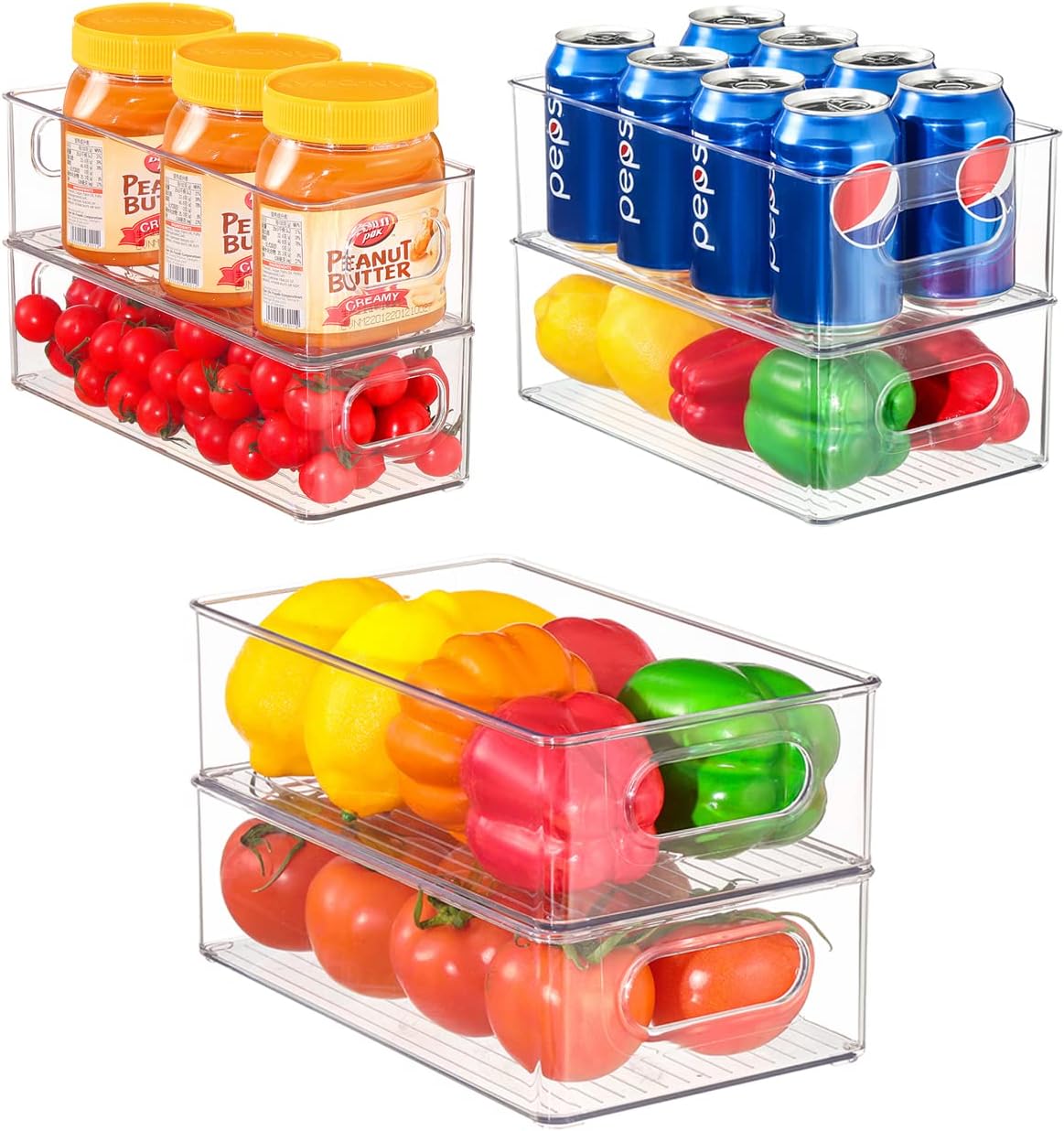 Organizzatore Frigorifero AMZENTIALS Con Clip Magnetiche - Contenitore Bevande Compatto Salvaspazio - Foto 9