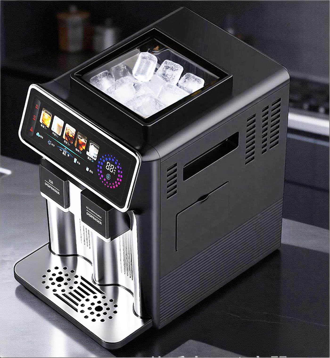 GAYAYAS 3-in-1 Countertop Ice Maker Machine, ice slush maker cold water