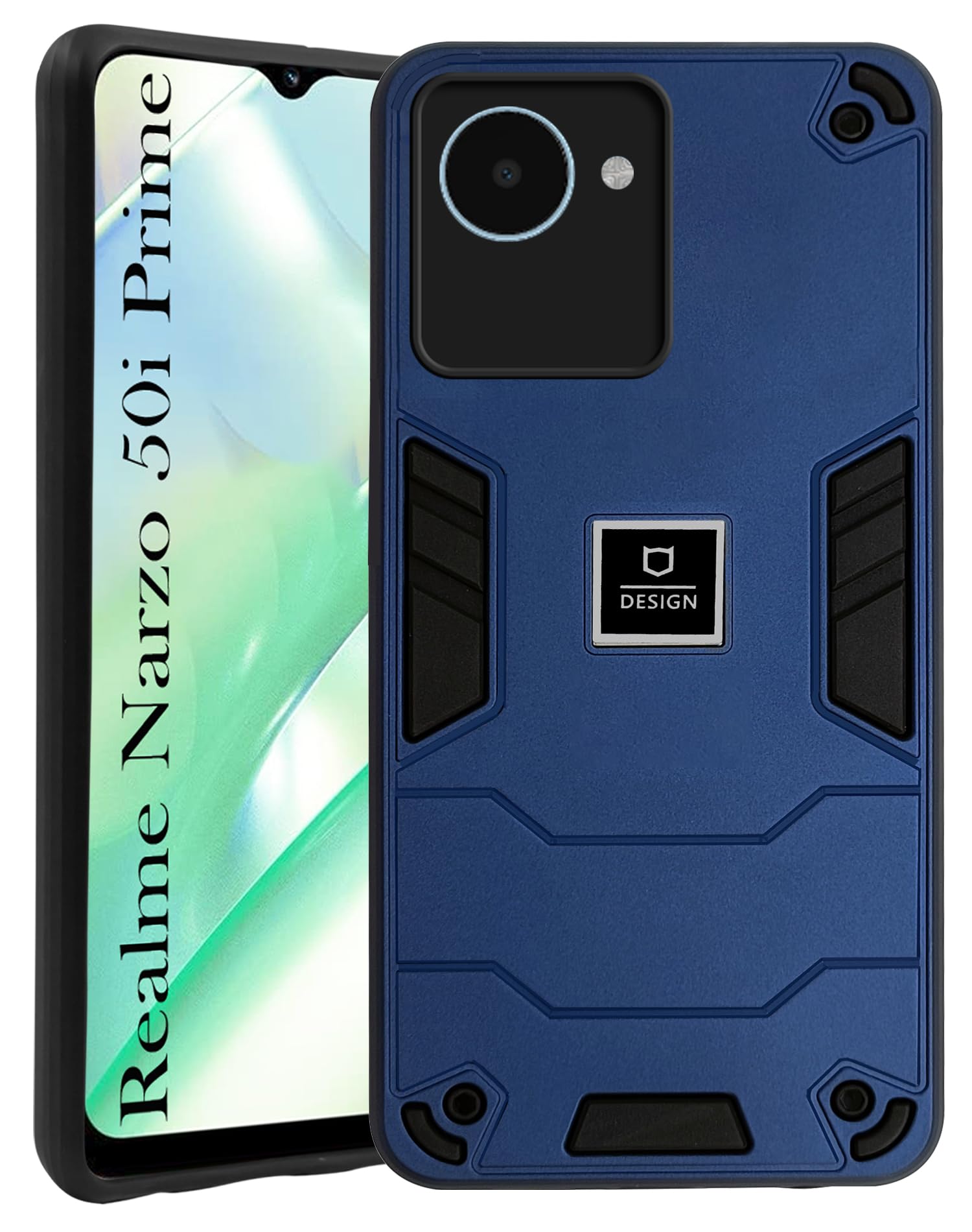 Jkobi Back Cover Case for Realme Narzo 50i Prime (Lightweight Hybrid Armor Shockproof Polycarbonate| Slim Blue) (B0C5M812YL) Amazon Price History, Amazon Price Tracker
