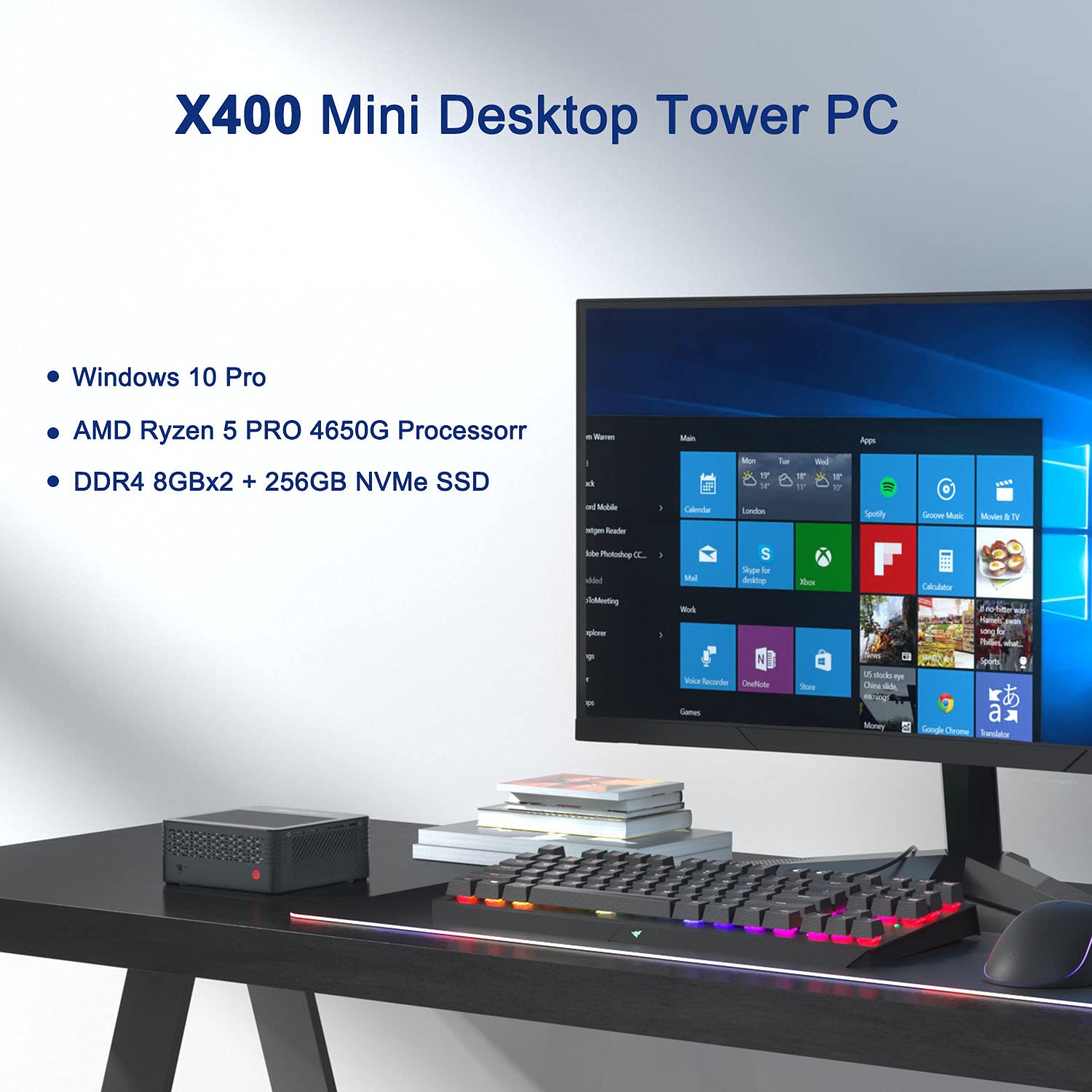 Amazon.com: MINISFORUM Mini PC X400 AMD Ryzen 5 PRO 4650G 6C/12T
