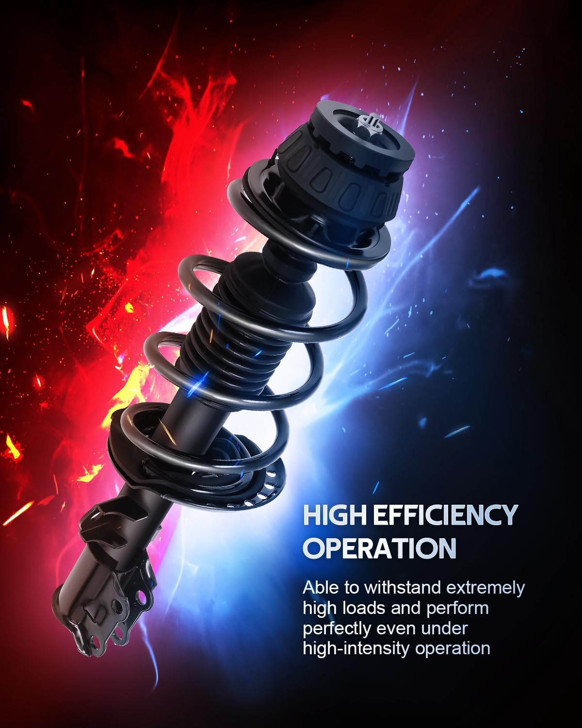 172707 172706 5672 Front and Rear Struts Fit for 2012-2017 for Kia Rio Complete Strut Spring Assemblies Shock Absorbers 4PCS