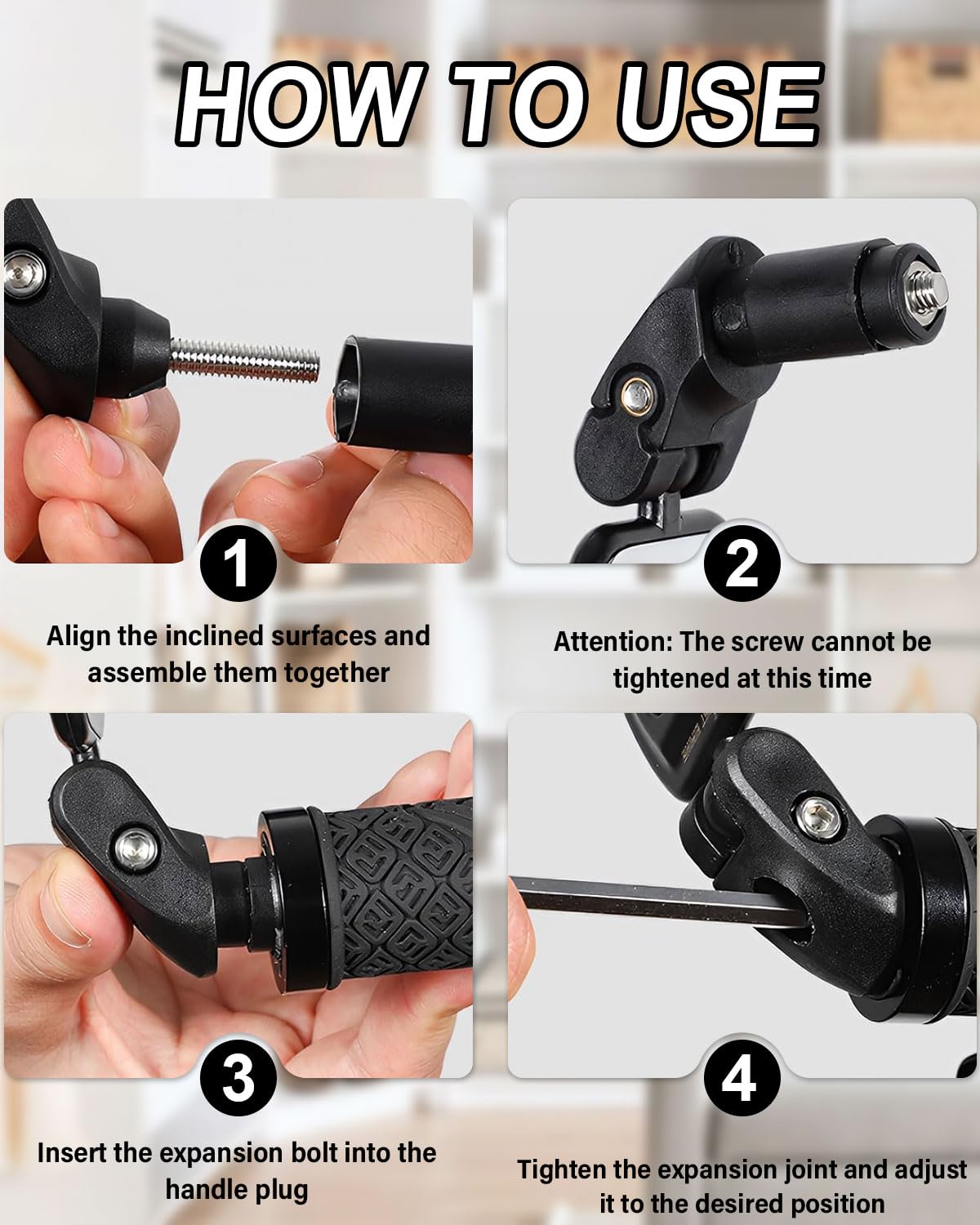 2 Pezzi Specchietto Retrovisore per Bicicletta,Specchio Convesso per Bici Ruotabile a 360°,Supporto Universale per Manubrio (17-22 mm),per Mountain Bike e Bici da Strada