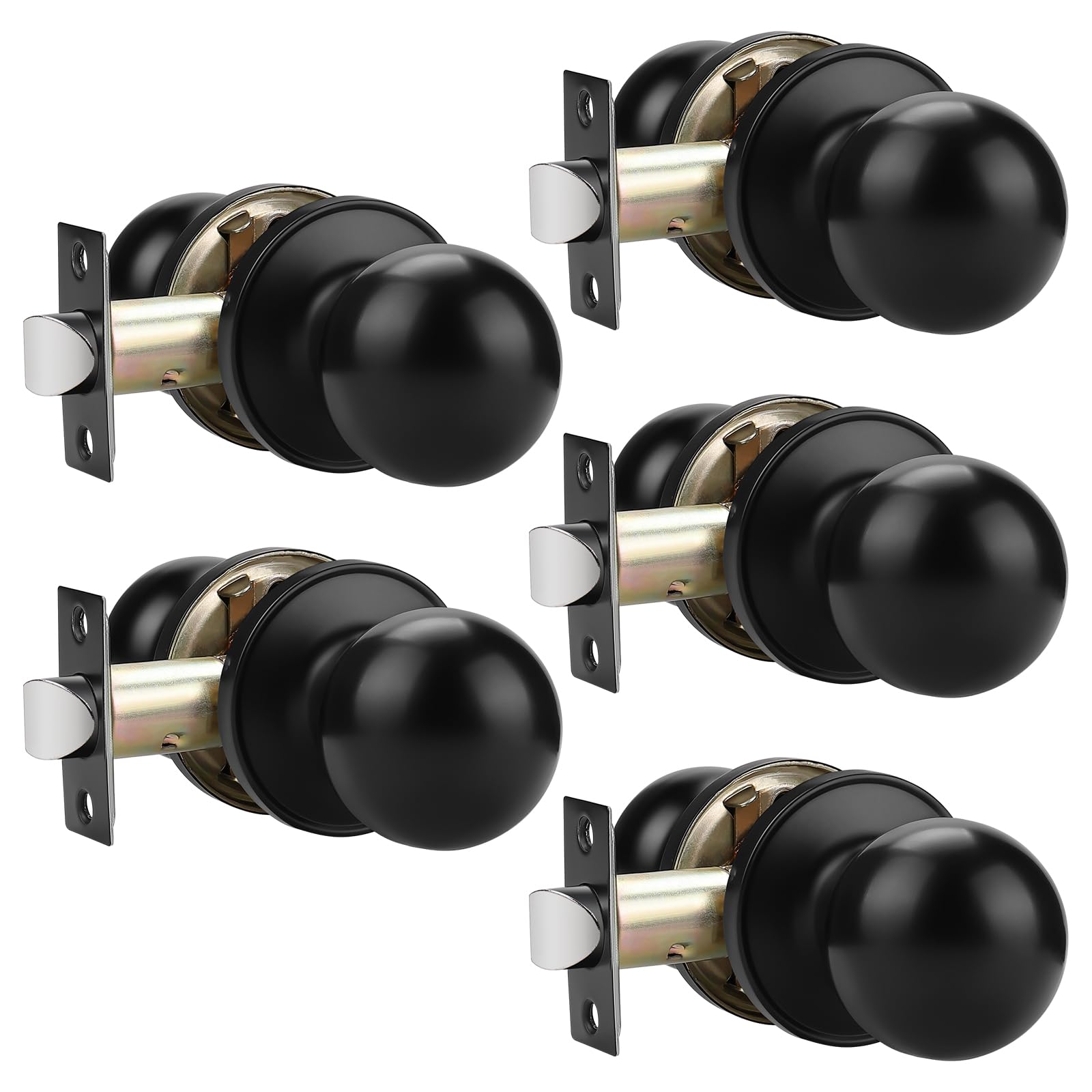Probrico Satin Nickel Door Knobs - 10 Pack -23