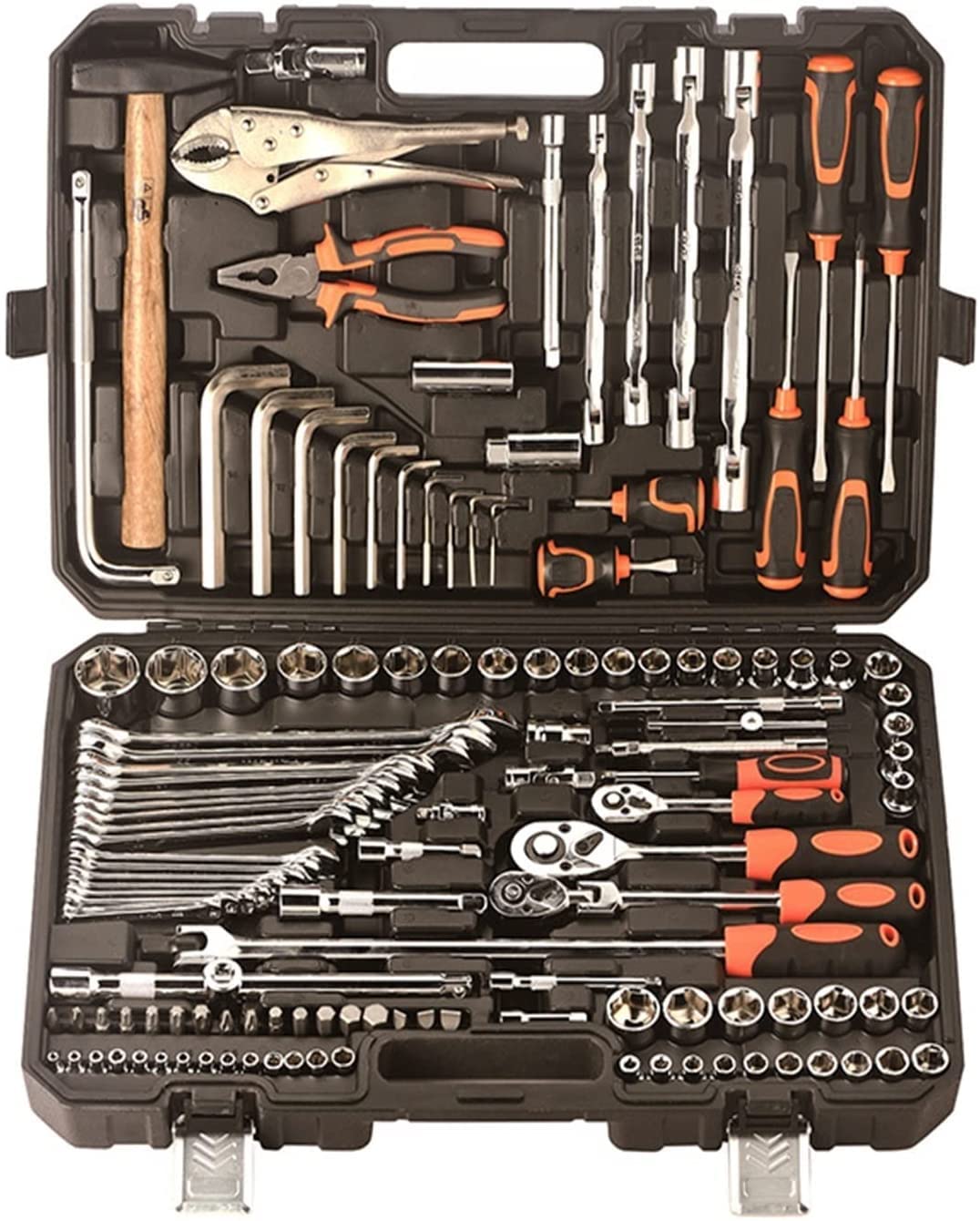 Set di strumenti Utensili manuali per riparazione auto Chiave a cricchetto Chiave a bussola Set Riparazione pneumatici per auto Attrezzo meccanico Kit ferramentas completo