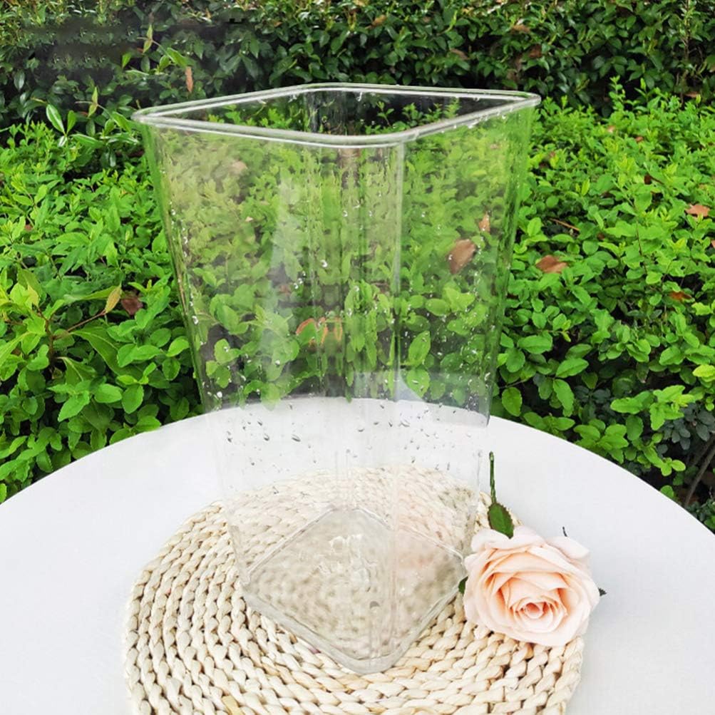 Cabilock Clear Acrylic Cylinder Vase Flowers Break Resistant Decorative Flower Acrylic Vase Wedding Party Table Centerpieces