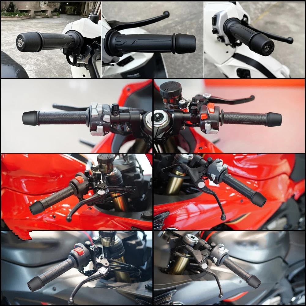 Extremos Manillar Moto Empuñaduras Pesas Tapón Antideslizador