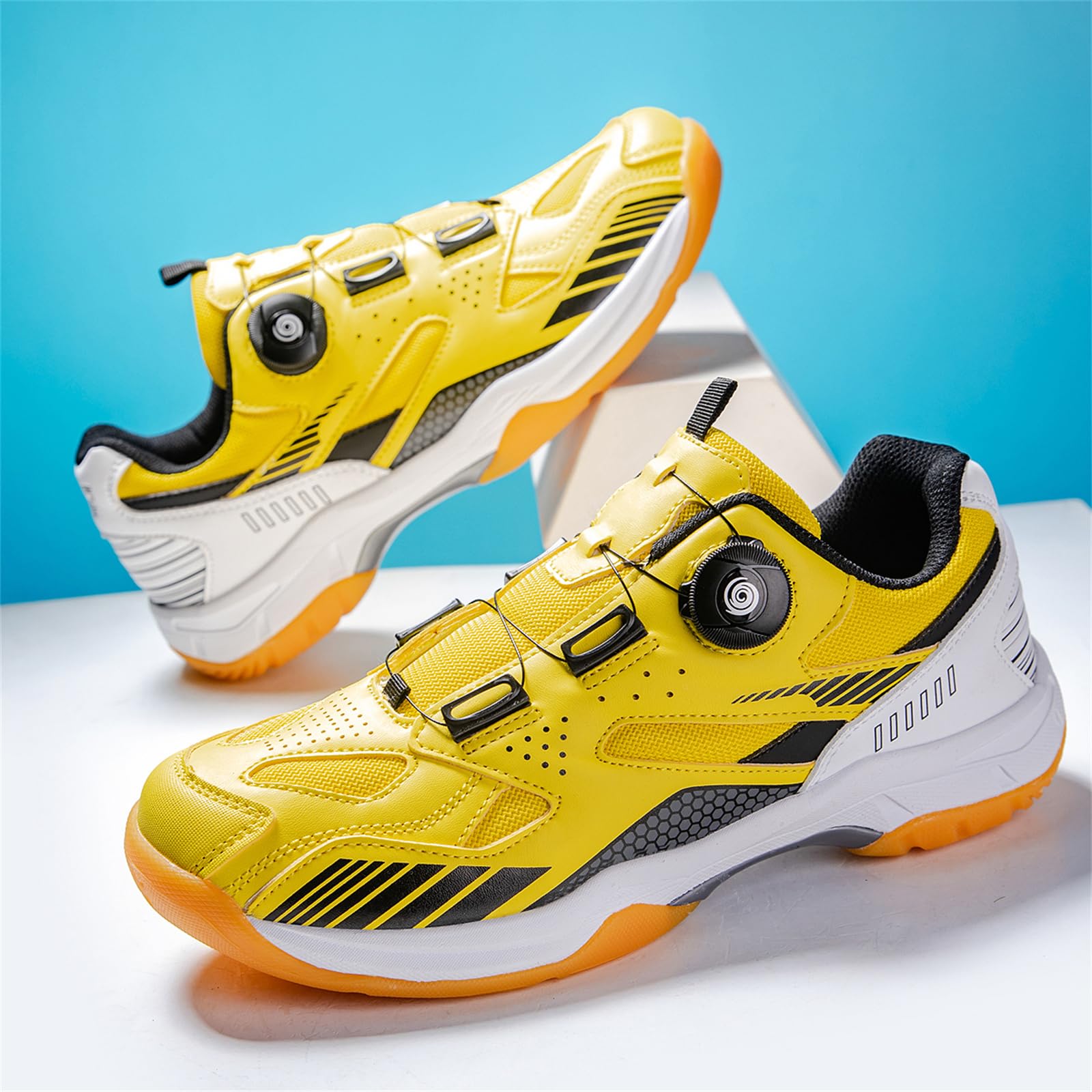 Zapatillas De Bádminton Ligeras para Tenis De Mesa Zapatillas De Pickleball Hombres Mujeres Zapatillas para Todas Las Superficies Antideslizantes Y Que No Dejan Marcas