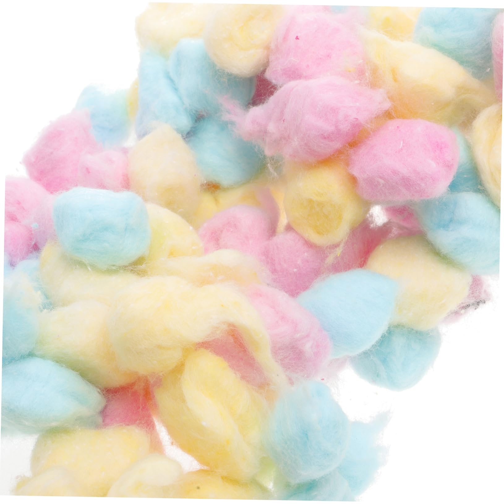 Bunte Wattebäusche für Gesicht und Make Up, 500g Baumwolle, 1 Packung
