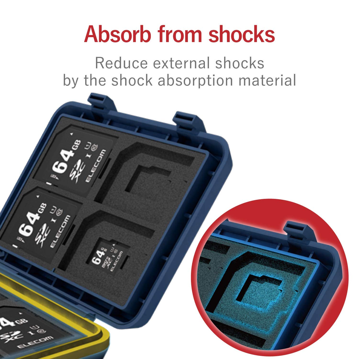 Amazon.co.jp: エレコム メモリカードケース SD8枚 MicroSD8枚収納 耐