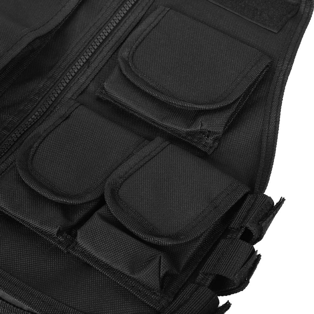 Keenso Chaleco de camuflaje militar, chaleco de camuflaje militar para niños y adultos, chaleco de camuflaje militar para jugar al aire libre juegos de guerra