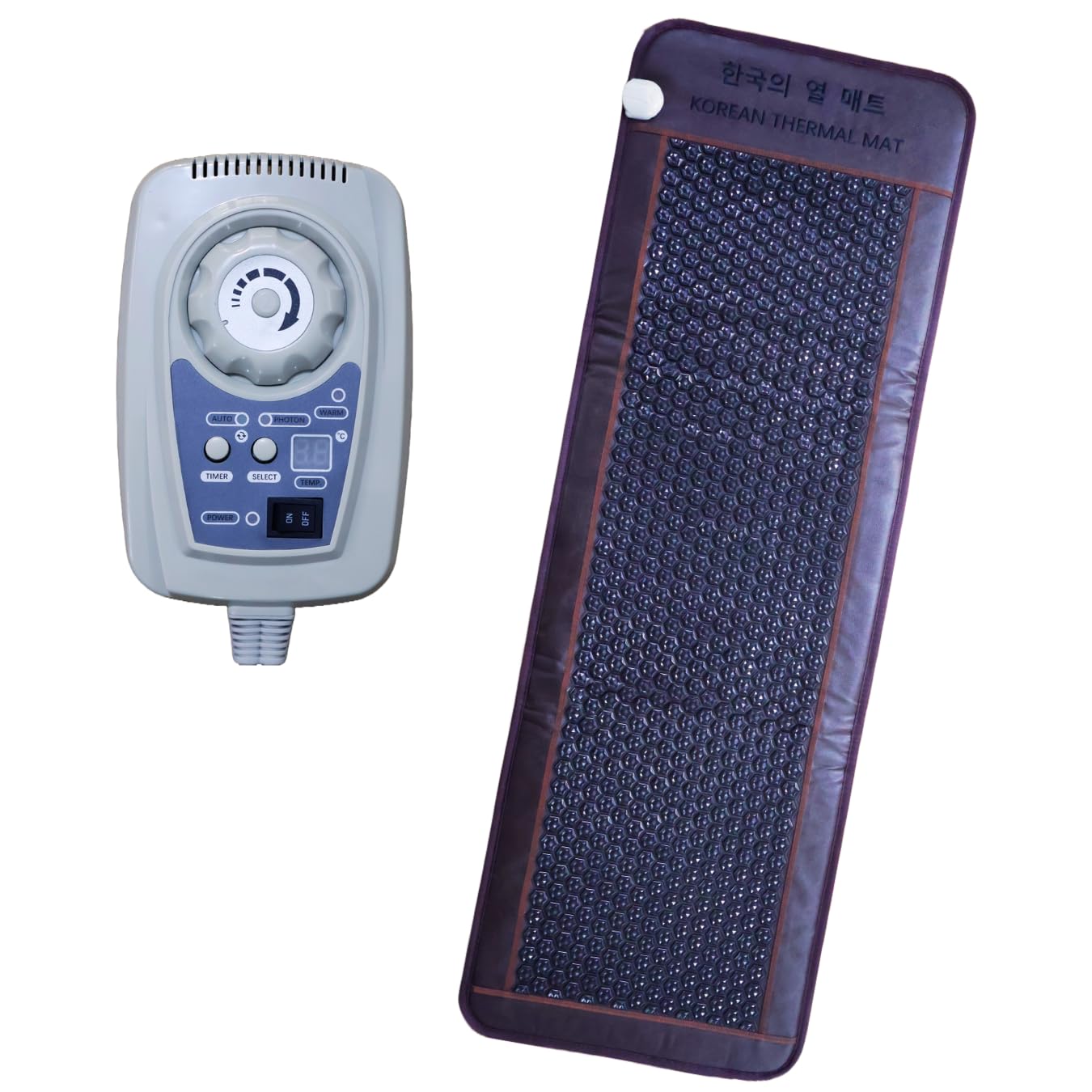 Indobest Tourgira Black Magnetic Korean 700 stone | Relaxation Heating Mat For Full Body | Improves The Energy Level Helps In Body Pain | Professional Pain Relief Massage & Relaxation Therapy | Tourgira stone Heated Massage