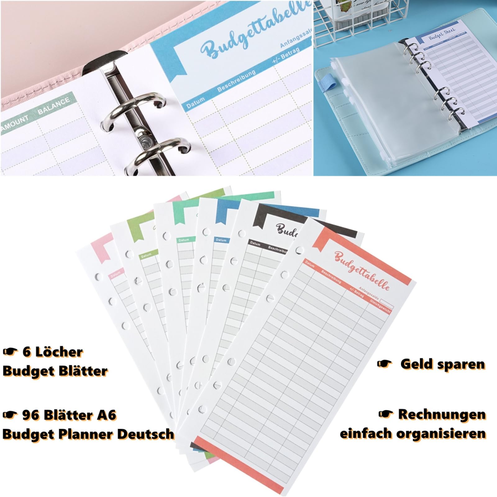 Organizer Budget A6 Con Buste Cerniera - Kit Gestione Finanze Personali - Foto 12