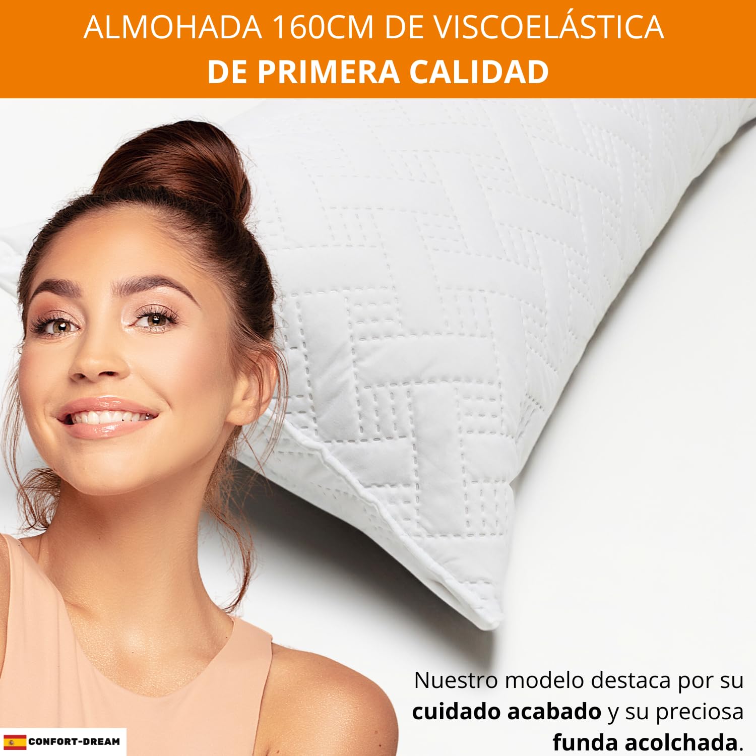 Almohada Larga Viscoelastica 160cm Embarazada Dormir Piernas Dormir Lactancia Cervicales Y Cuello Dormilocos Almohada Antiarrugas Sofa Cojines Grandes