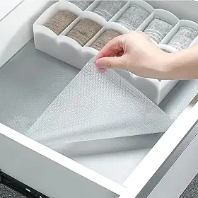 Forro para Armários Transparente, Anti Gordura, Forro para Cozinha, Gavetas e Armários, Impermeável, A Prova de Água, 400cm x 30cm