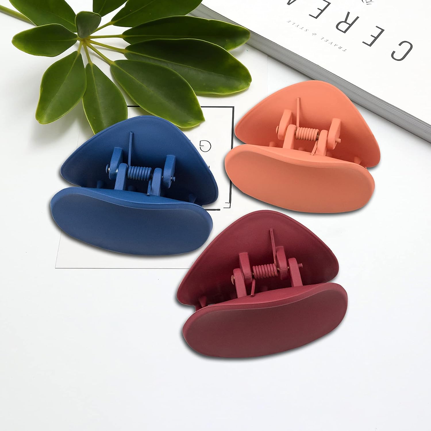EAONE 8 Packs Hair Claw Clips Large and Medium Size Hair Clip for Women Girls Thin/Thick Hair Matte Octopus Hair Jaw Clips Nonslip Claw Clips Mothers Day Gifts