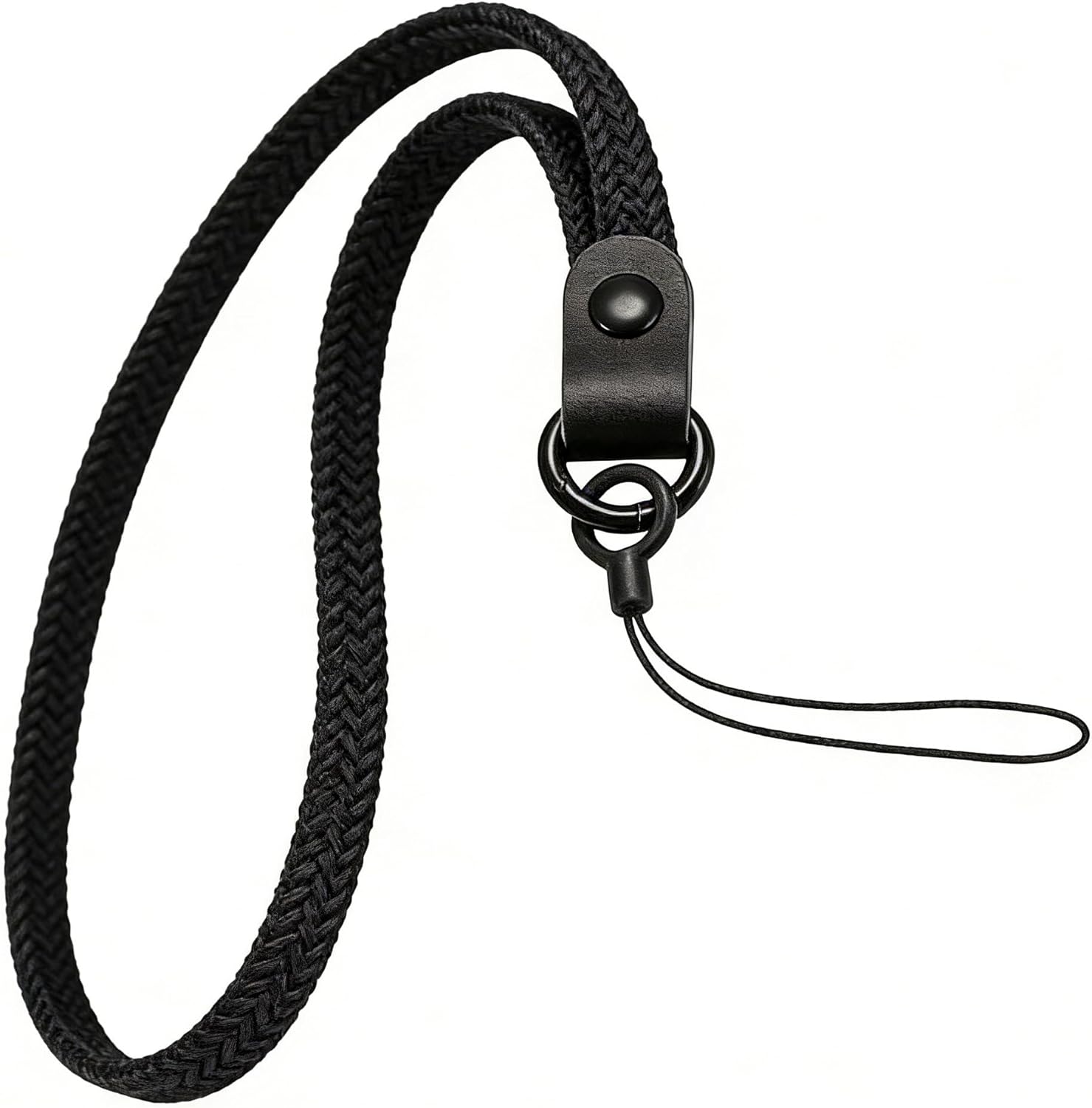 Elastic Nylon Wrist Lanyard for AirPods Case, Anti-Lost Strap for AirPods 1/2/3/Pro/Pro 2 Charging Case, Multi-Functional Wrist Strap for Phones Keys Cameras Small Gadgets, Black