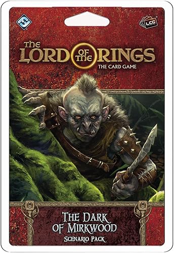 The Lord of the Rings The Card Game The Dark of Mirkwood - Juego de aventura cooperativa, juego de estrategia, edades 14 en adelante, 1-4 jugadores,