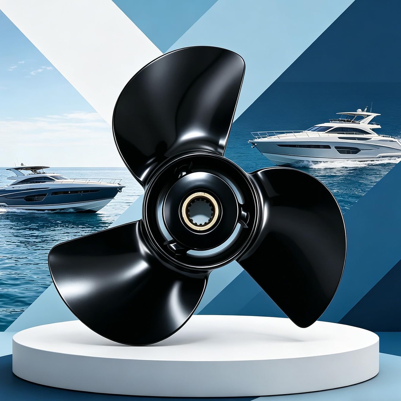 Outboard Propeller 13 1/4x17 13 1/2x15 Pitch 13 Tooth Spline for Suzuki DF60 DF70 DT75 DT85 DT90 DT100 DT115 DT140 Boat Motor, 13.25x17p 13.5x15p OEM Aluminum Outboard Prop, RH