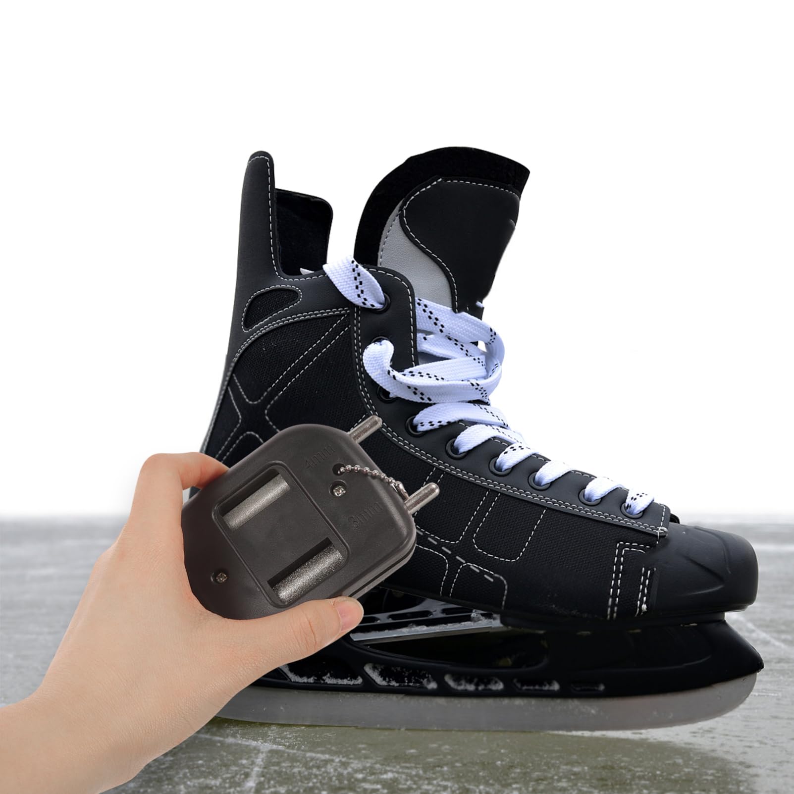 Toddmomy Aiguiseur de Lames de Patinage Portable Outil de Meulage pour Lames de Patins Artistiques Hockey Compact et Durable Accessoire de Patinage Multifonctionnel