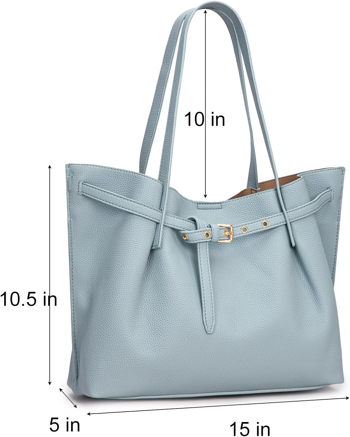 Montana West Tote Bag for Women Designer Purses and Handbags with Belted Detailing