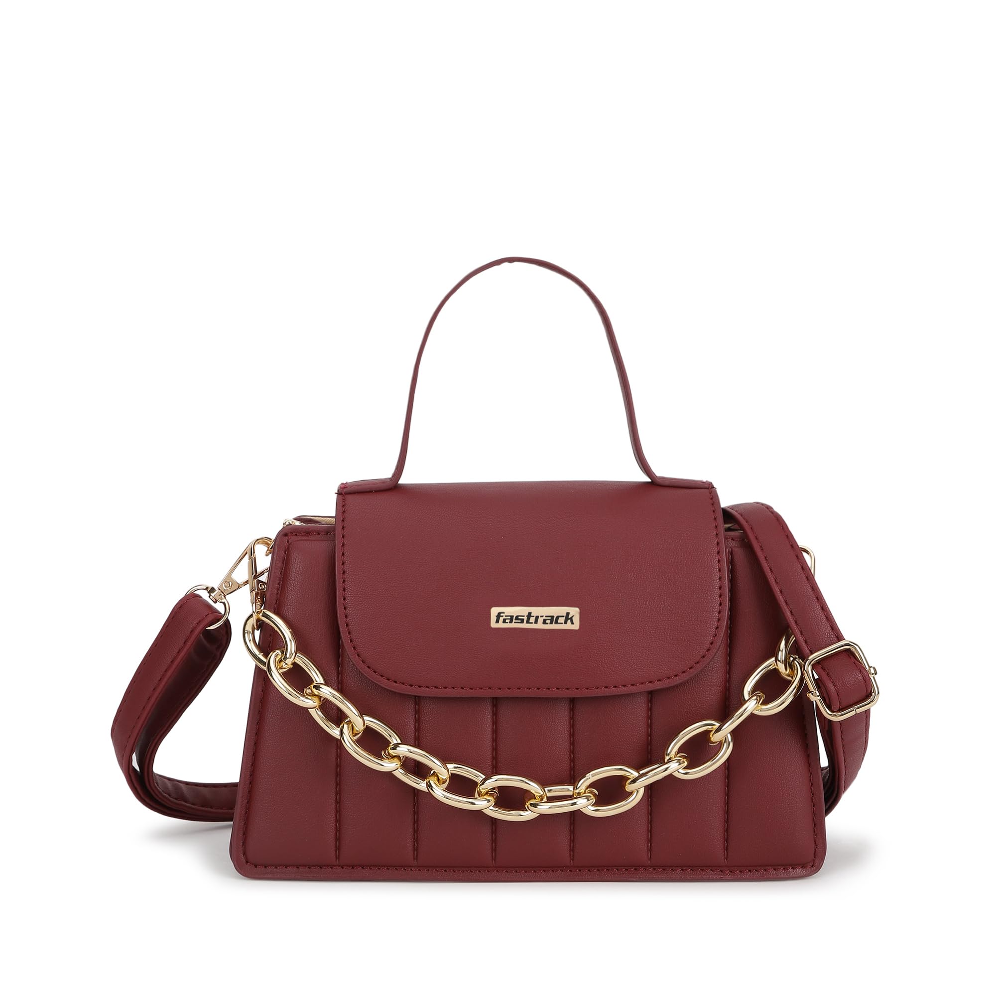 Fastrack Casual Sling Bag For Womens, Ladies And Girls | Crafted From Pu Leather, Maroon (B0D9BKHN9W) Amazon Price History, Amazon Price Tracker
