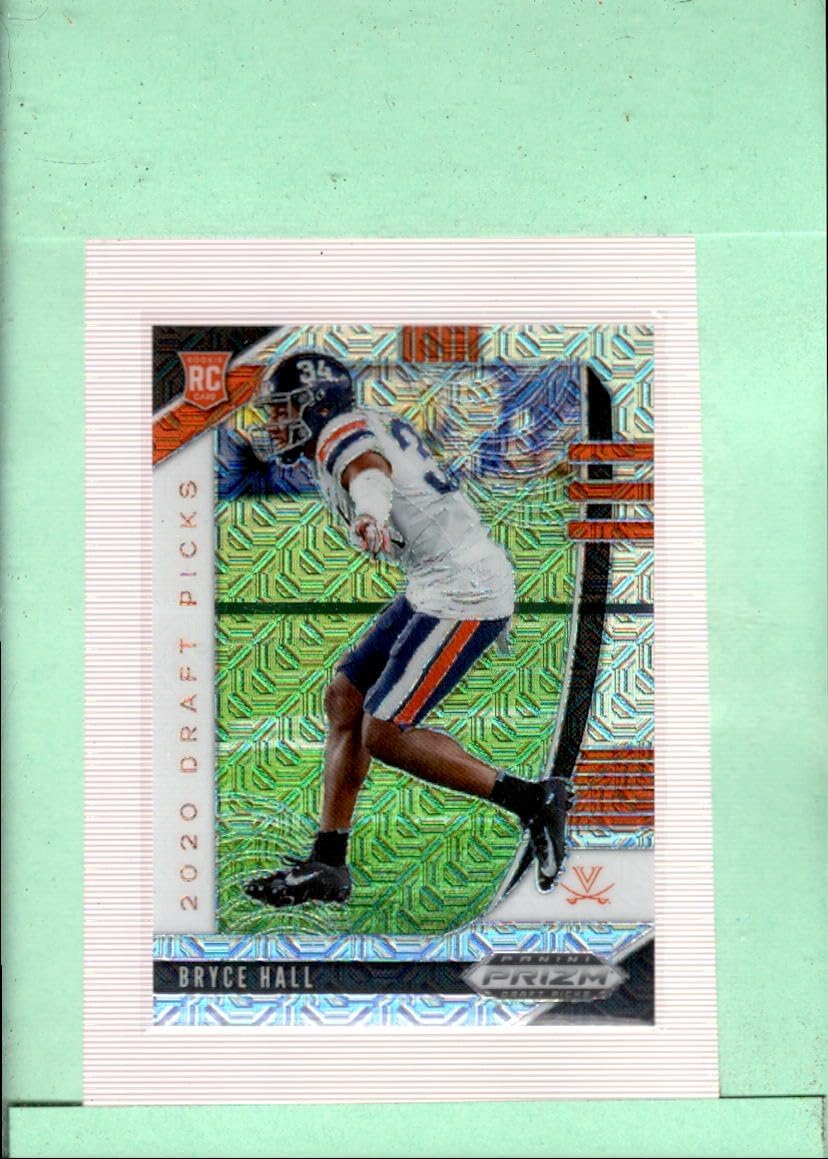 2020 Panini Prizm Draft Picks Prizms Mojo #170 Bryce Hall Draft Picks MINT SER/49 Virginia Cavaliers Football