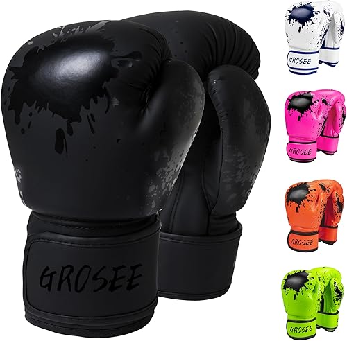 Guante de boxeo para niños, 6 onzas, 8 onzas, guantes de entrenamiento para jóvenes, niños y niñas, para saco de boxeo, kickboxing, muay thai, MMA,