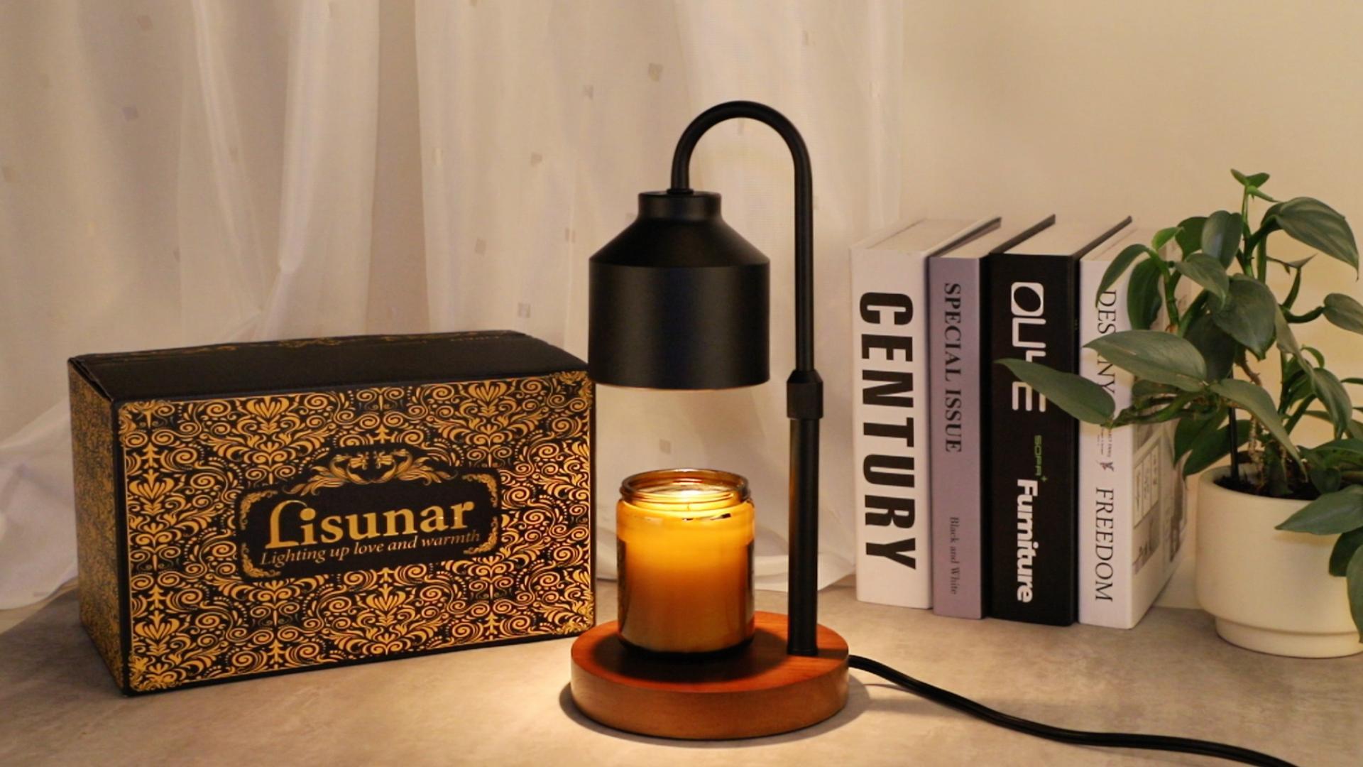 Amazon.com: LISUNAR Electric Candle Warmer Lamp Black, Candle Lamp