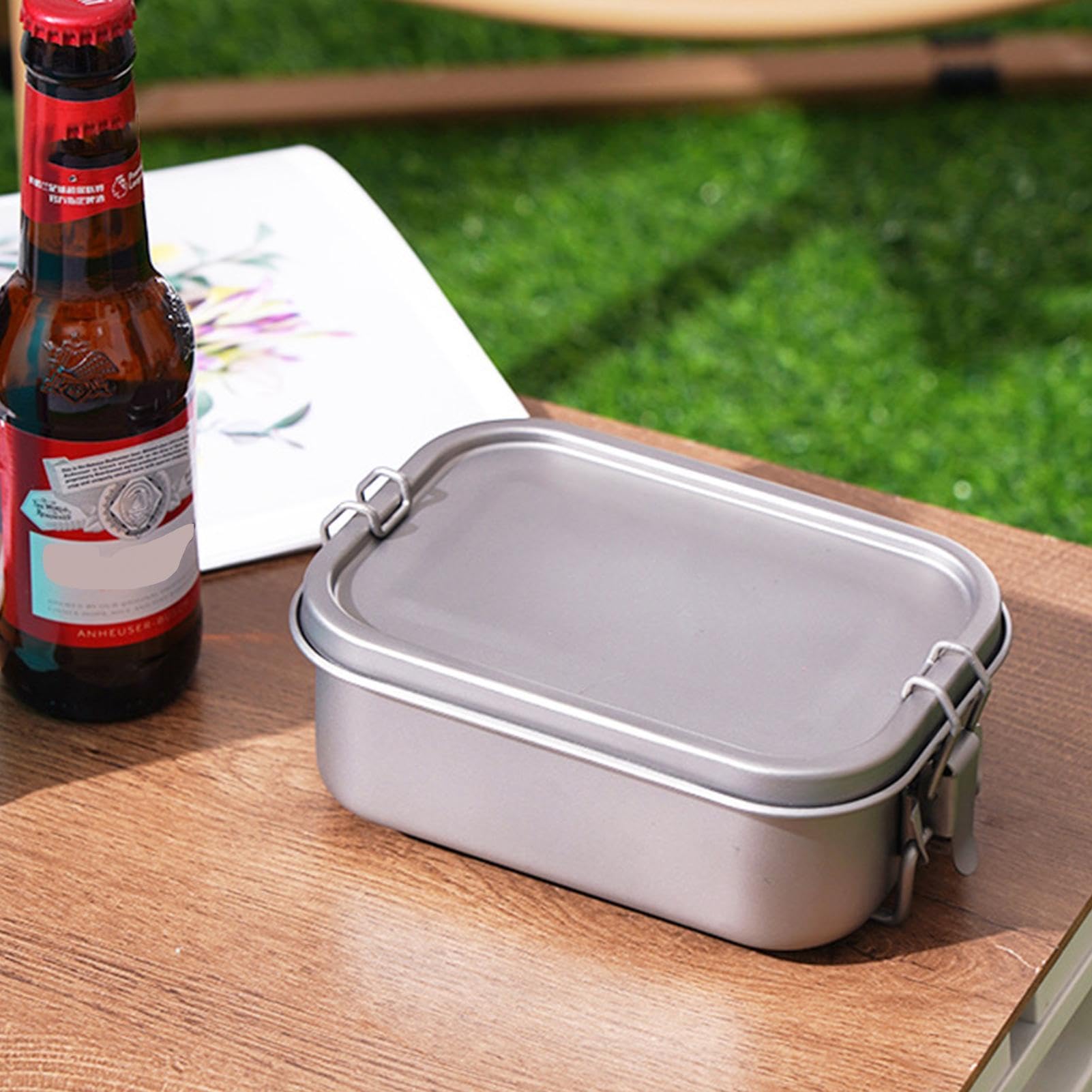 de almuerzo de titanio para camping | de almacenamiento de