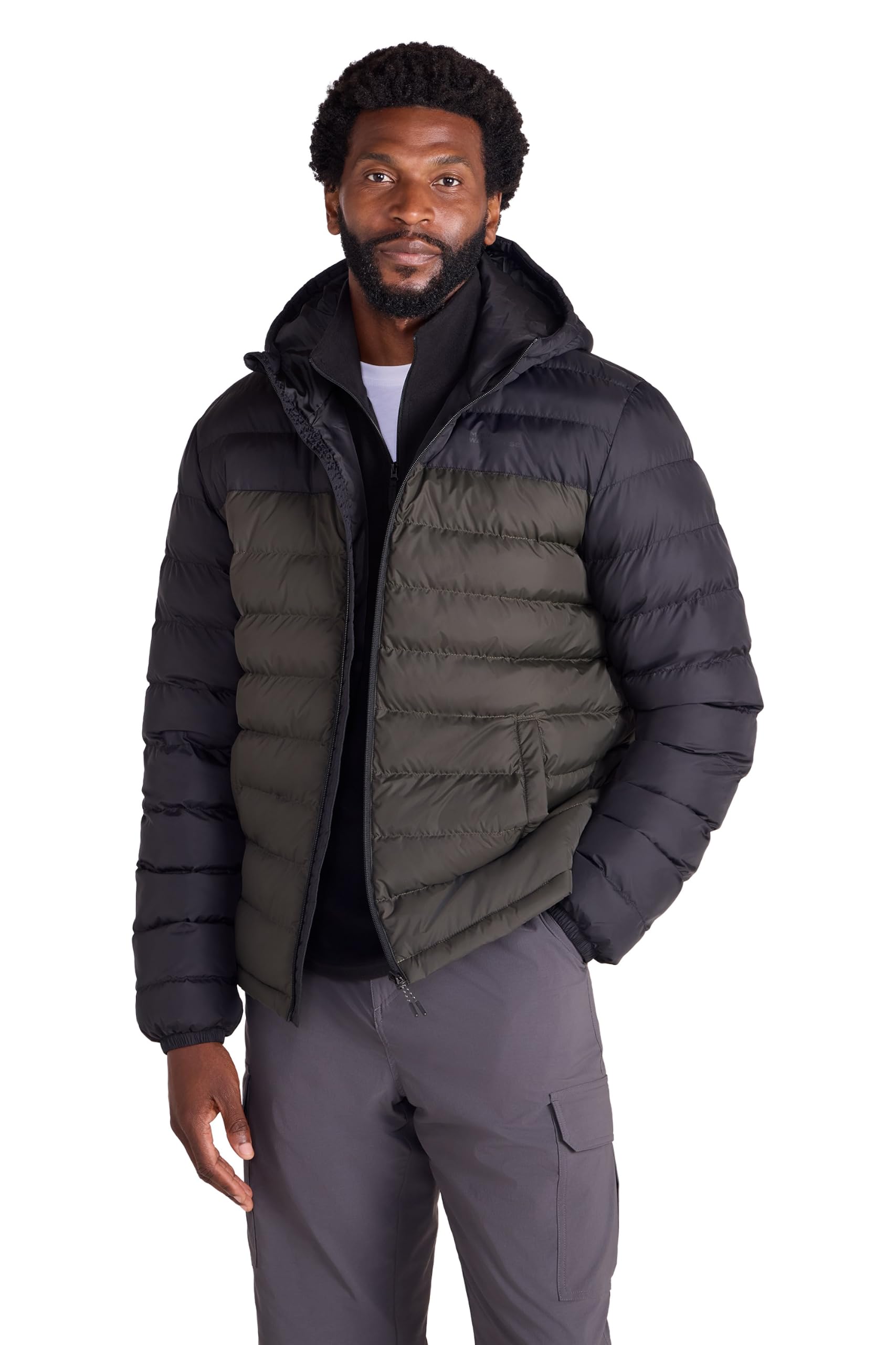 Mountain Warehouse Season Mens Padded Puffer Jacket Khaki 3XL