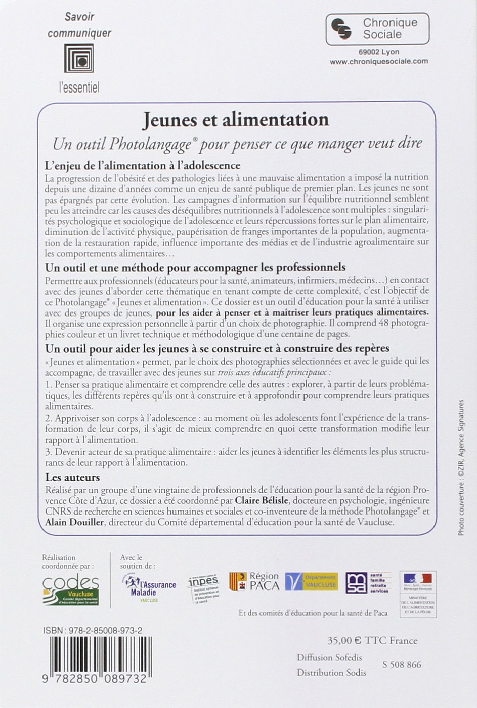 Photolangage® Jeunes et alimentation: Penser ce que manger veut dire