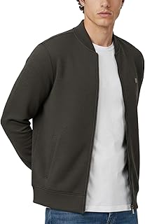 DAMENSCH Winter Jacket For Men, Textured Zipper Sweatshirt For Man, Shape and Colour Retaining ReNEWd Ottoman Zip Bomber J Price In India