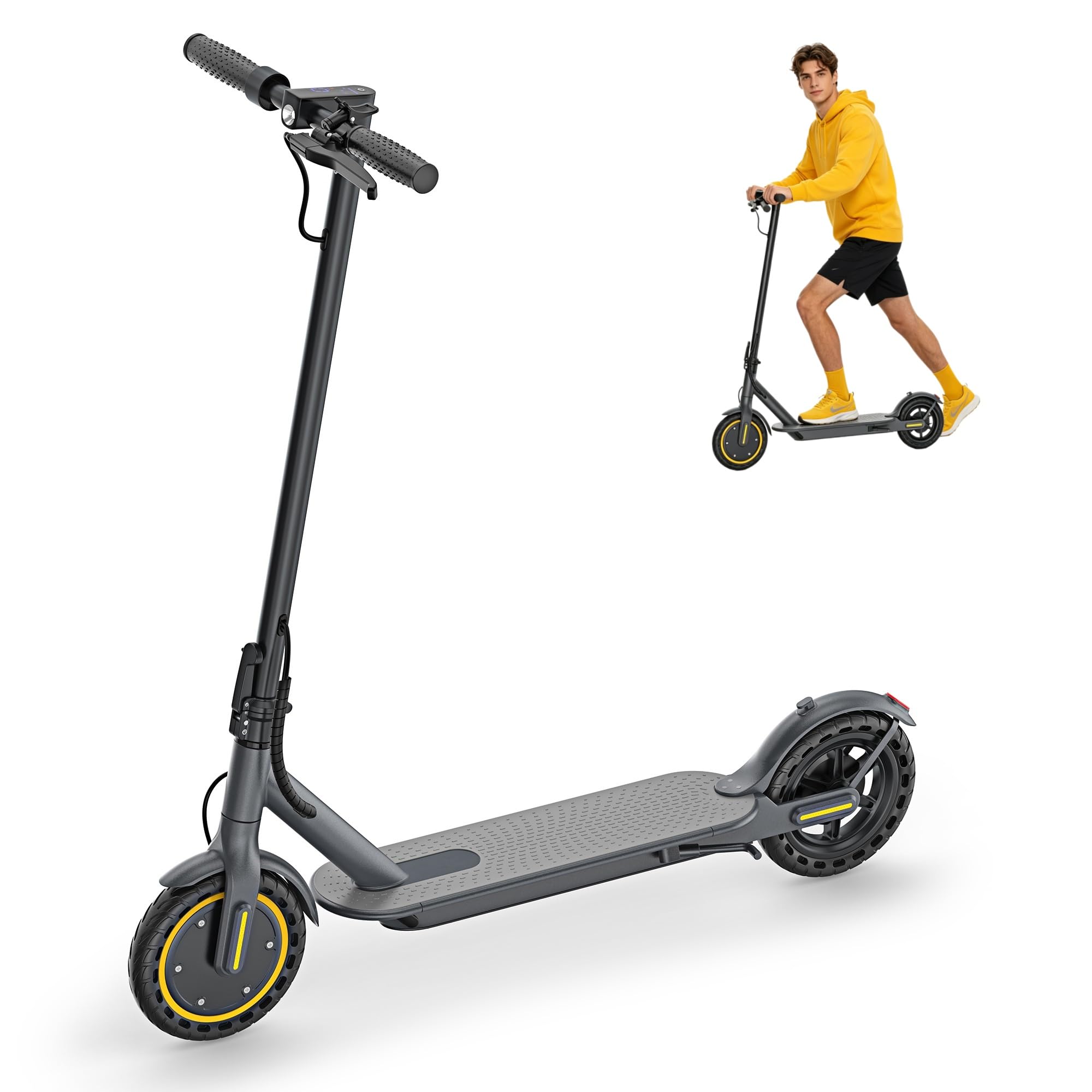 Riceel R50 Electric Scooter, Foldable Electric Scooter, Speed up to 25 km/h, 30 km of autonomy, 8.5" Solid Tire, Maximum Load 120 kg, Dual Braking