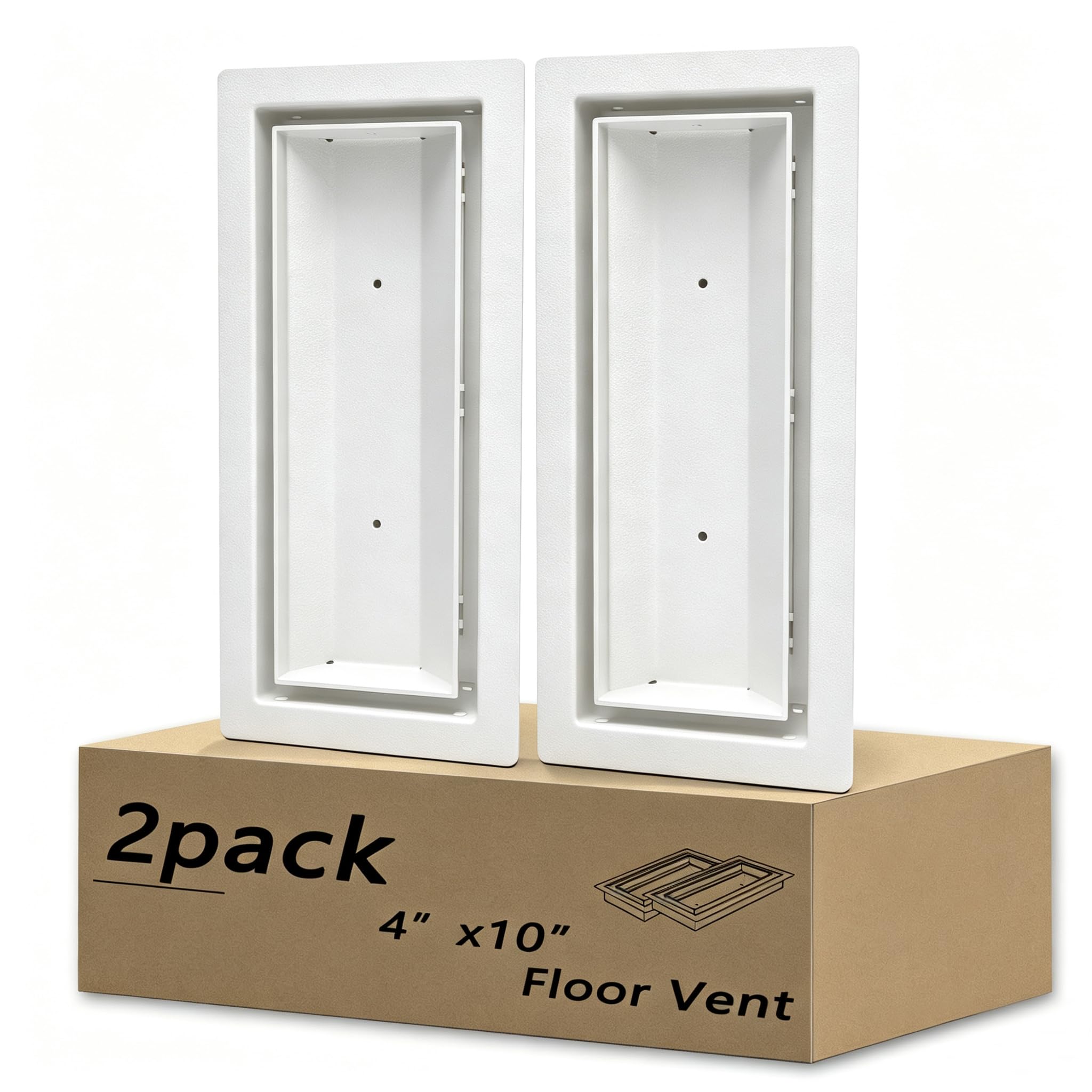 Photo 1 of Fauvip 4x10" Heavy Duty Steel Floor Register