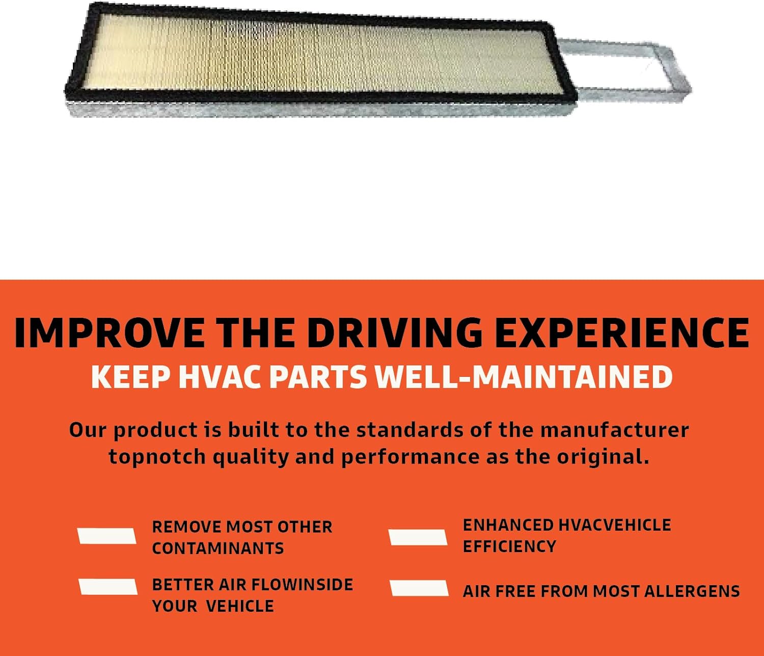 Cabin Filter - Pack of 1 - Compatible with Volvo Motor Graders - Cabin Air Filter Replacement – Replaces O.E. 12742527; Baldwin PA5780; Wix WP10182 - Climate Control System Accessories