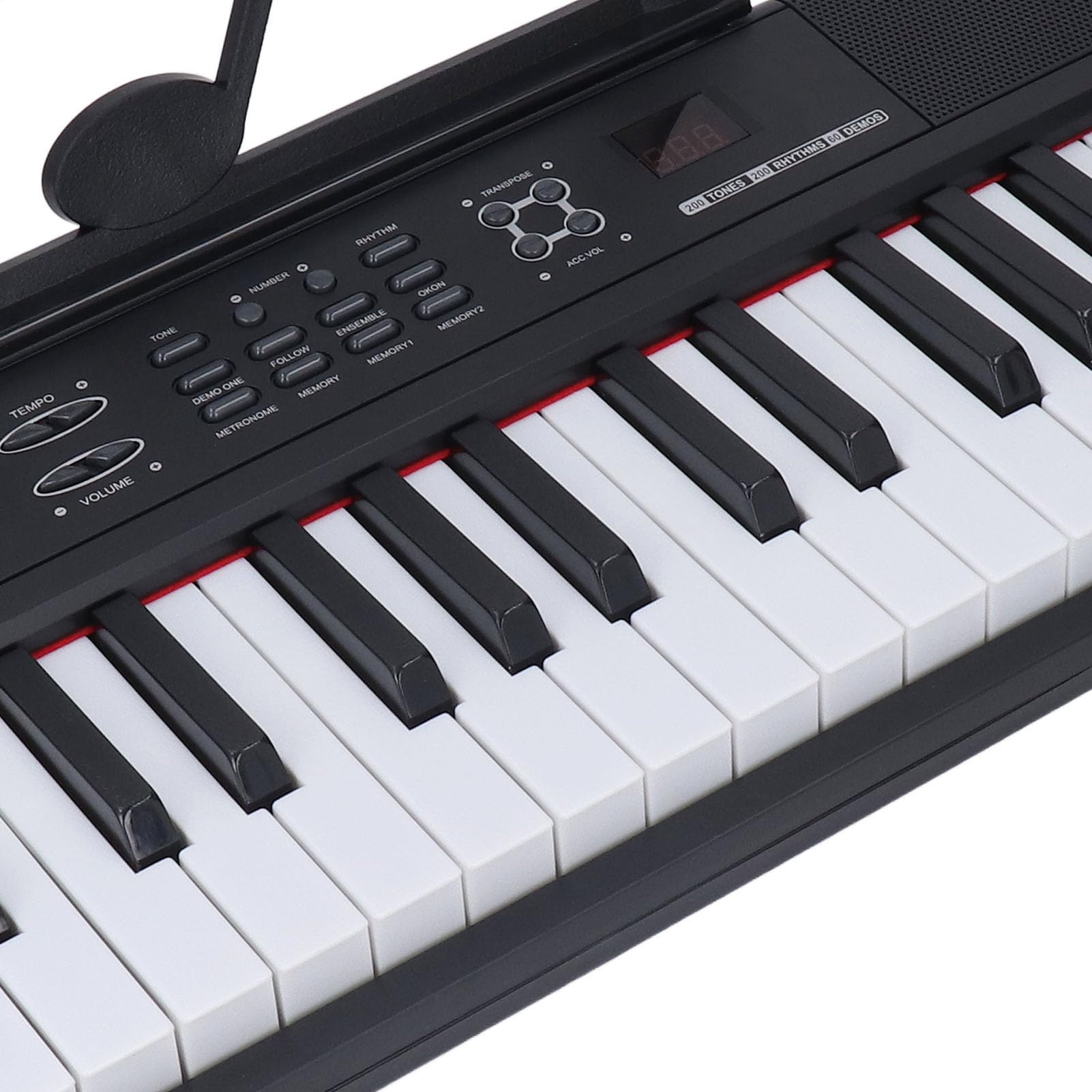 Hidyliu Tastiera Elettronica per 37 Tasti con 200 Ritmi e Brani Dimostrativi per L'apprendimento e il Divertimento della Musica dei Bambini