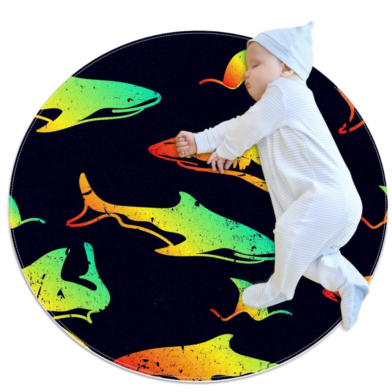 Tapis de salle de bain antidérapant requin pour éviter les glissades