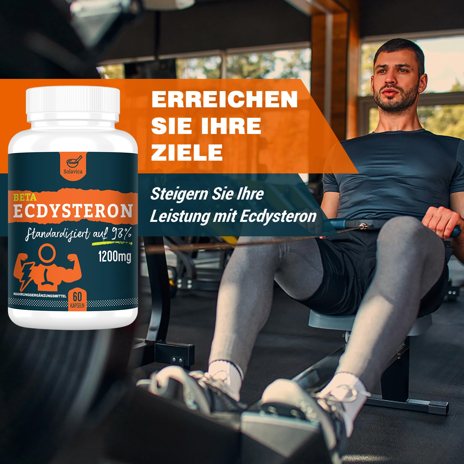 Beta Ecdysterone Suplemento 1200 mg por Porción (60 Cápsulas) – Suministro para 1 Mes (60 unidad (Paquete de 3))