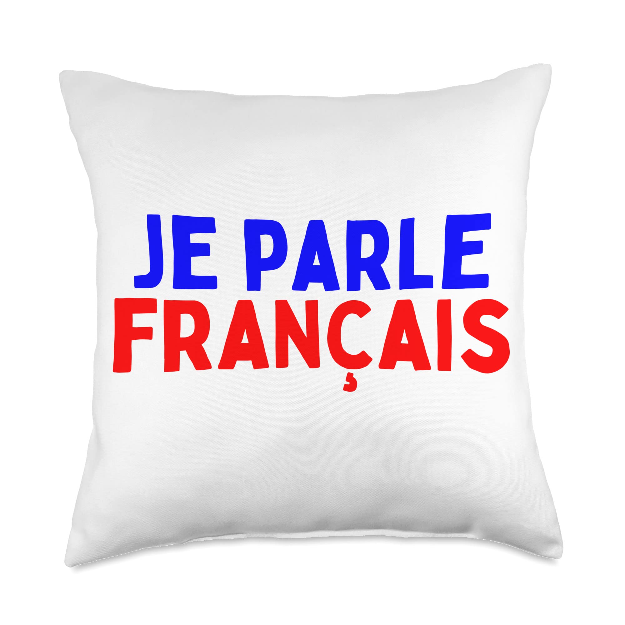 Je Parle Francais Svp , I Speak French Language Dictionary Throw Pillow