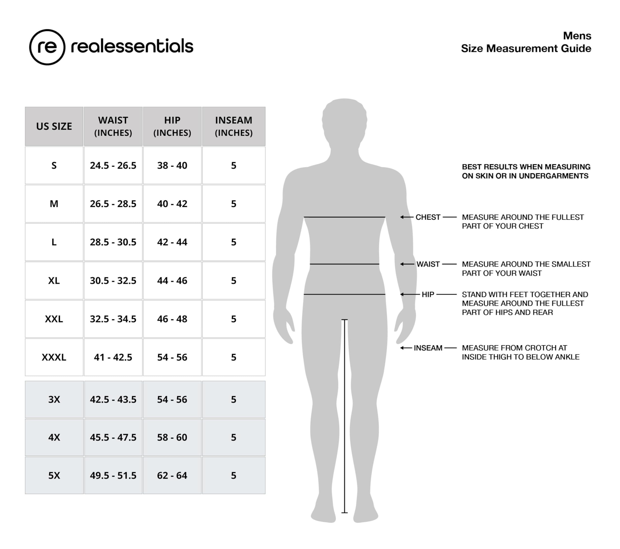 Real Essentials Set de 4 pantalones cortos deportivos de malla para hombre con cremallera, 12,7 cm, para entrenamiento, gimnasio, correr y baloncesto, disponible en tallas grandes y largos especiales