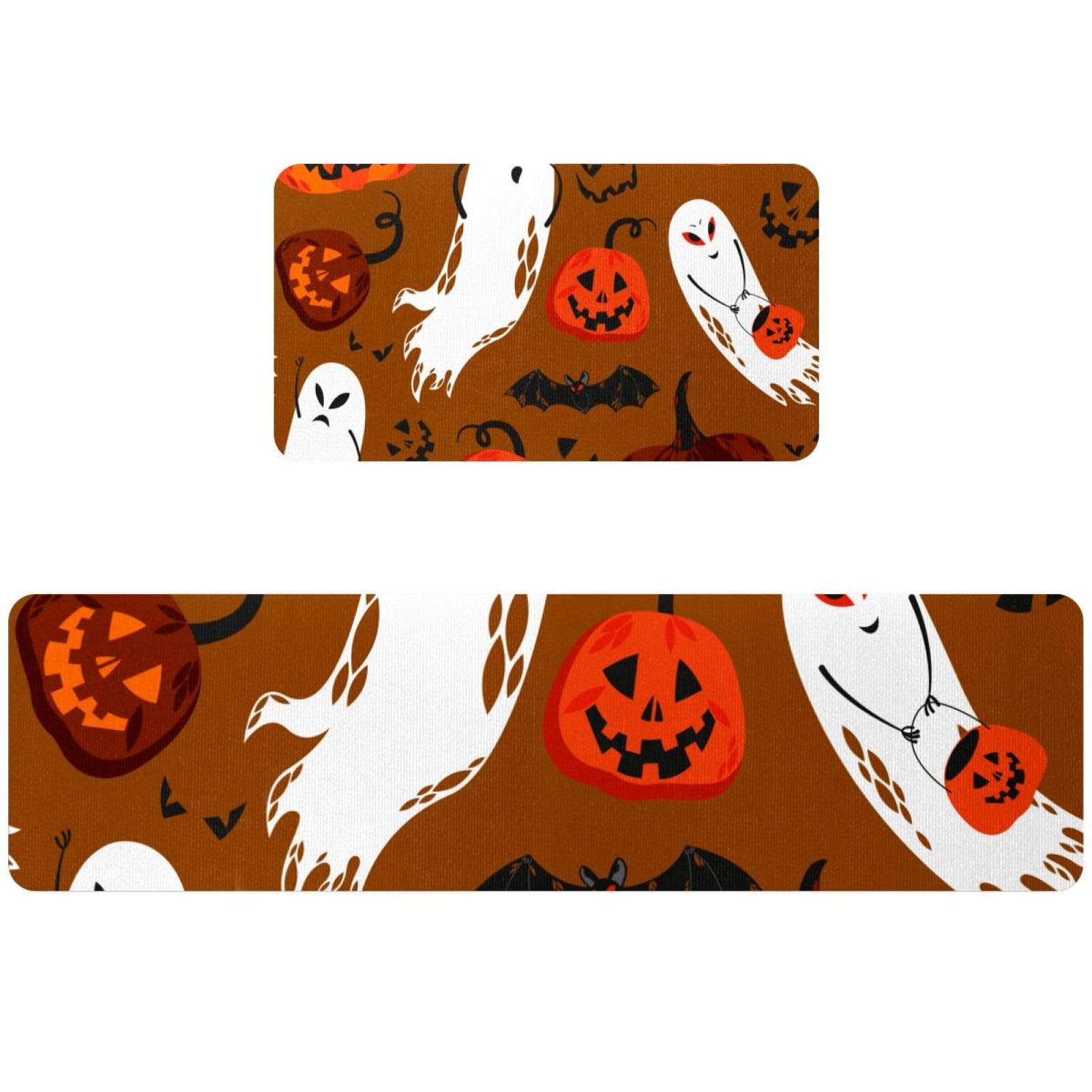 Alfombrillas de cocina de Halloween de calabazas ideales para decorar en otoño