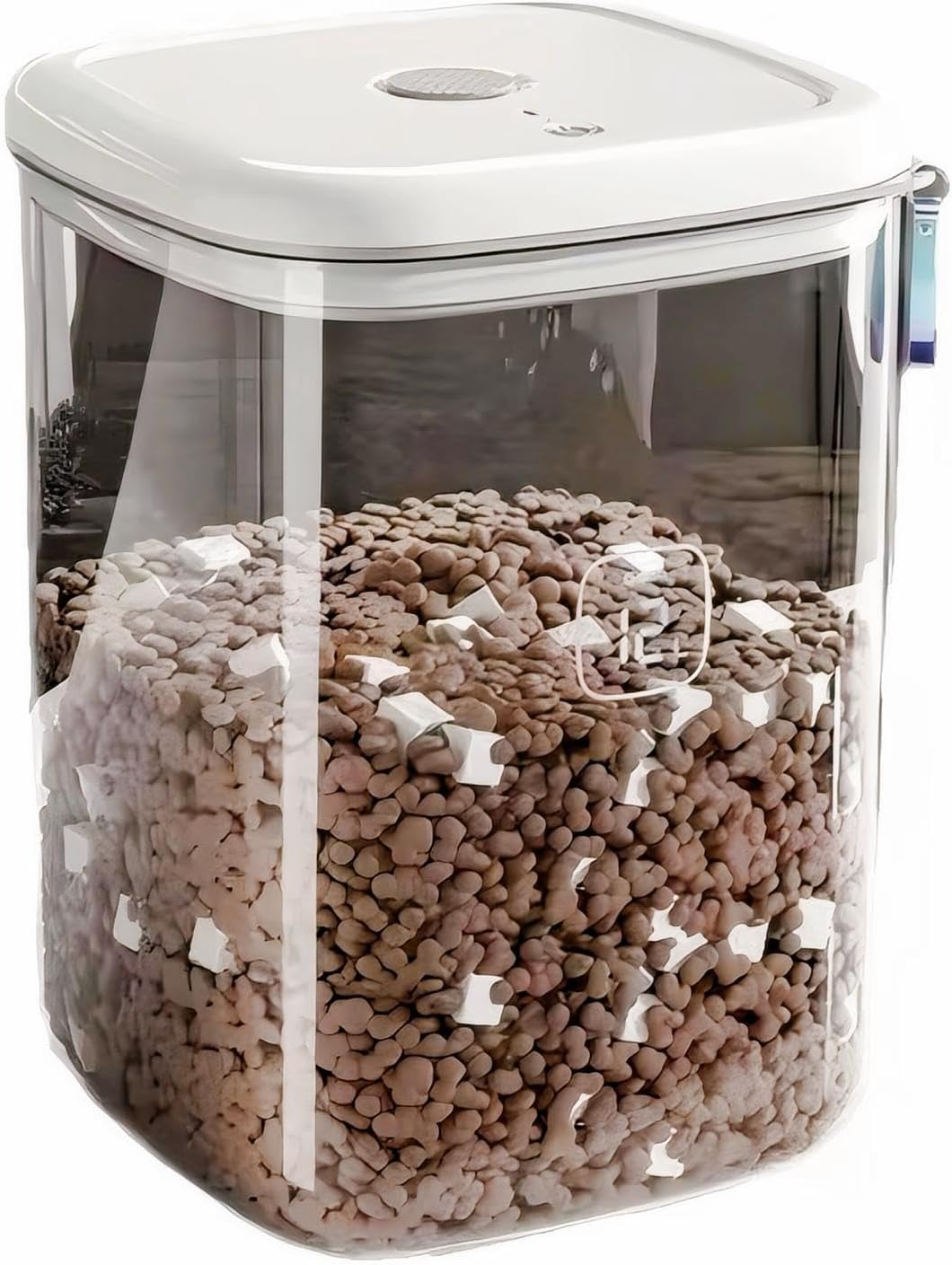 Vacuum Sealed Pet Food Storage Container - 6L/12L Airtight Bucket for Cat & Dog Food, Also for Rice & Grains, Pest-Proof (12L)