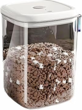Vacuum Sealed Pet Food Storage Container - 6L/12L Airtight Bucket for Cat & Dog Food, Also for Rice & Grains, Pest-Proof 12L